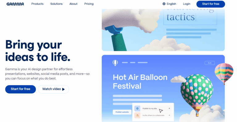 감마AI 사이트 바로가기 (https://gamma.app/)